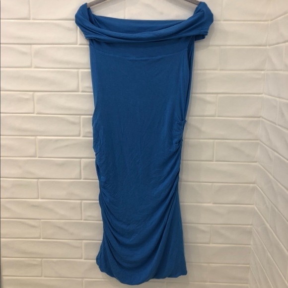 T Tahari ruched off the shoulder mini dress - Picture 2 of 6